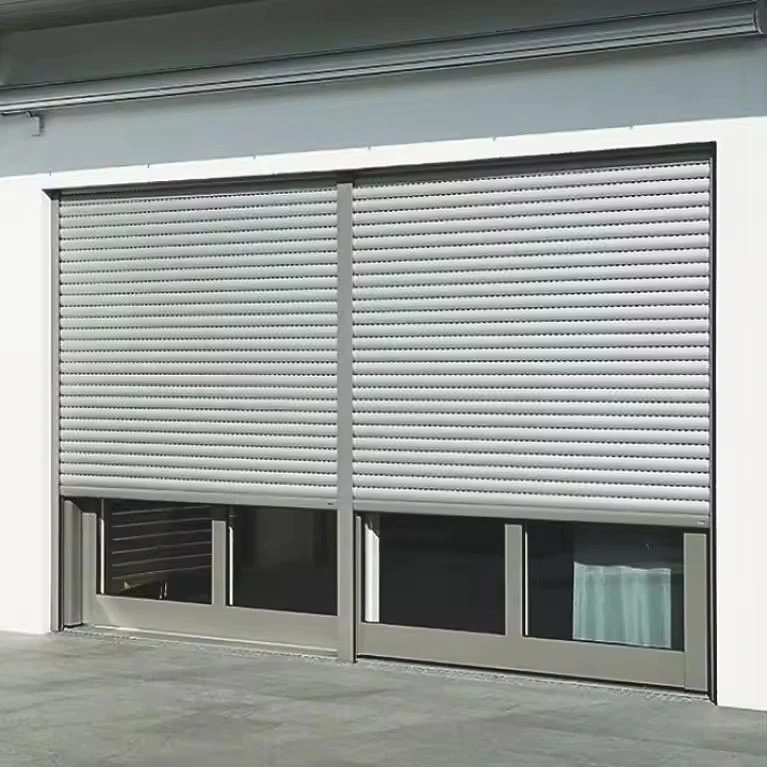 Modern Design Exterior Aluminum Window Shutters Vertical Opening Security Roller With Durable Aluminum Alloy Material